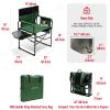 Camping Directors Chair, Heavy Duty,Oversized Portable Folding Chair with Side Table, Pocket for Beach, Fishing,Trip,Picnic,Lawn,Concert Outdoor Folda